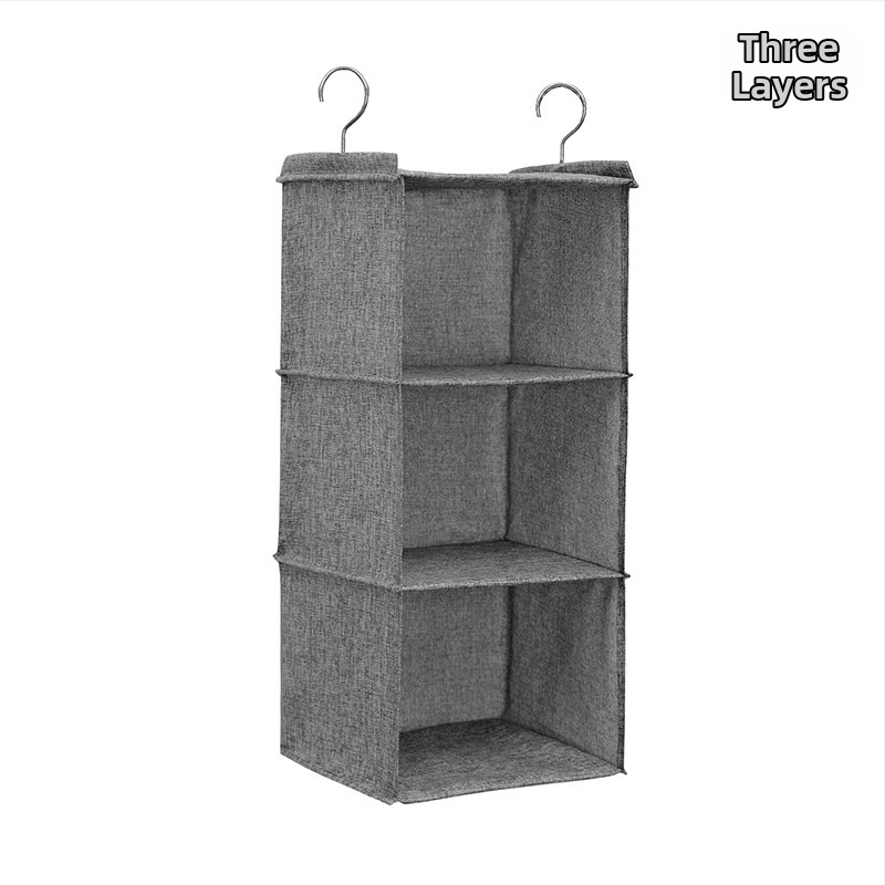 Vászon dupla akasztós szekrény tároló akasztós táska fiókos szekrény többrétegű akasztós rendszerező tárolótáska