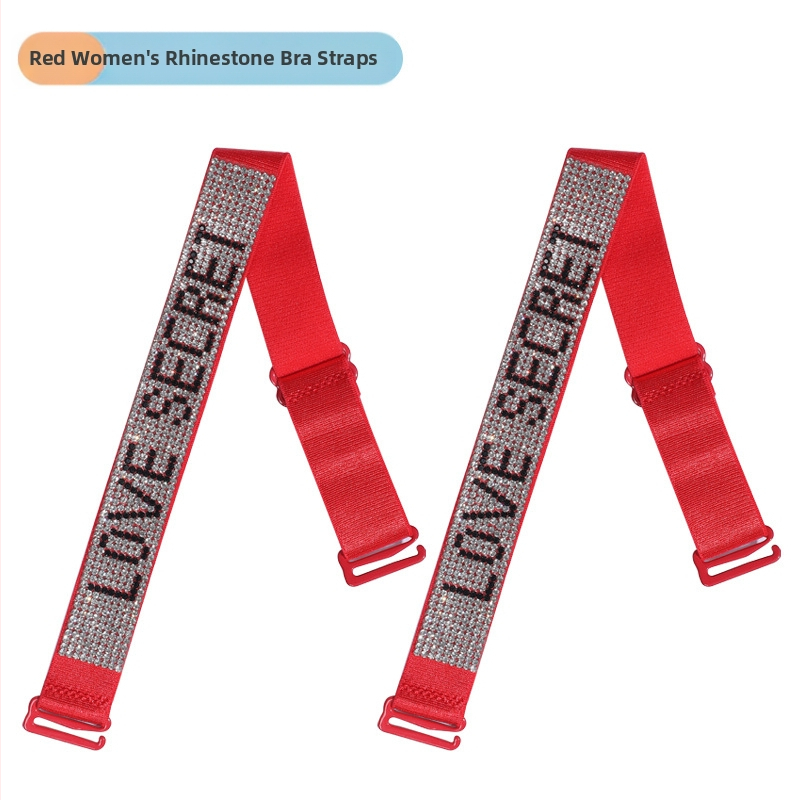 Aukštos klasės seksuali apatinių petnešėlė su cirkoniais, plonas diržas gimusiųjų metais su deimantinio stiliaus liemenėlės dirželiu, neslystančiu, reguliuojamo ilgio, atvira suknele.