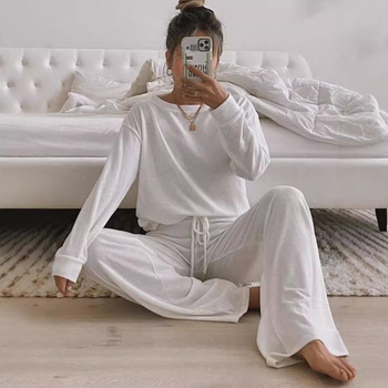 Costum casual cu mânecă lungă, tricotat, cu guler rotund, de toamnă și iarnă, 2024 de la Amazon AliExpress Europa și Statele Unite