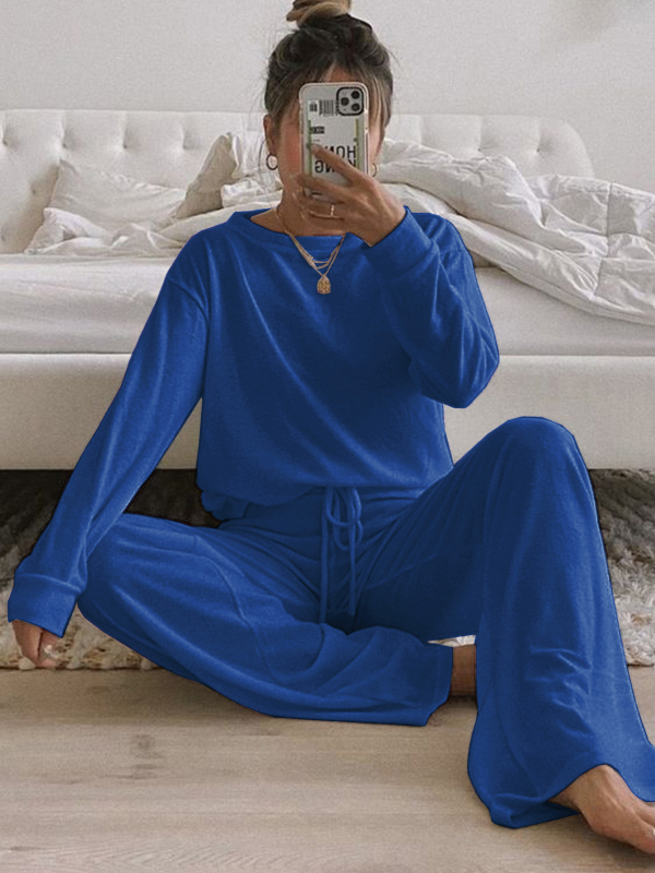 Costum casual cu mânecă lungă, tricotat, cu guler rotund, de toamnă și iarnă, 2024 de la Amazon AliExpress Europa și Statele Unite