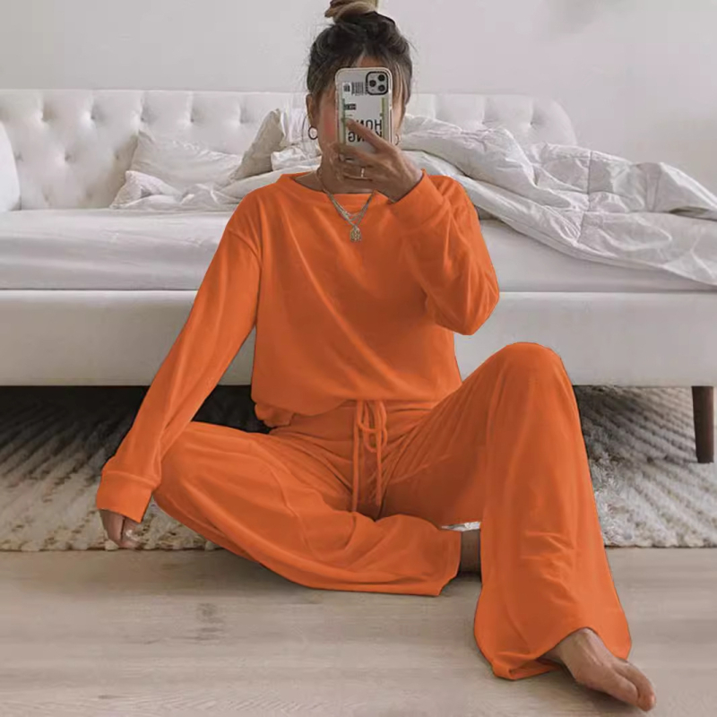 Costum casual cu mânecă lungă, tricotat, cu guler rotund, de toamnă și iarnă, 2024 de la Amazon AliExpress Europa și Statele Unite