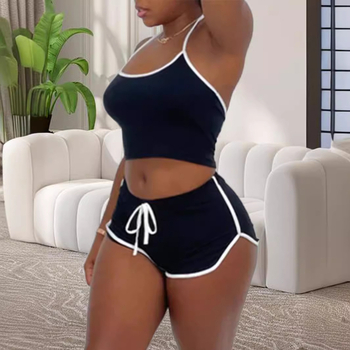 2024. aasta Amazon AliExpressi uus kontrastvärvi õmblustega Halloweeni jõuludeks mõeldud rippuva kaelusega õhuke seksikas ülikond