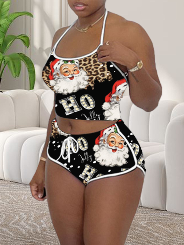 2024. aasta Amazon AliExpressi uus kontrastvärvi õmblustega Halloweeni jõuludeks mõeldud rippuva kaelusega õhuke seksikas ülikond