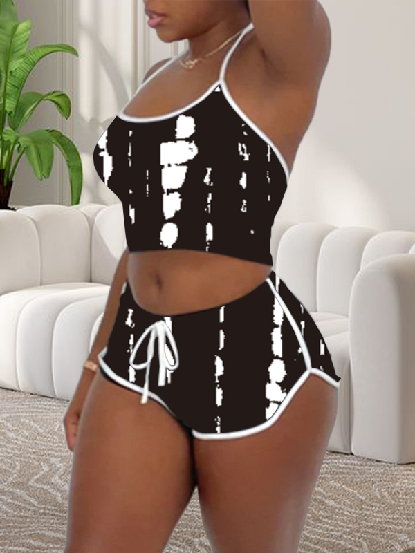 2024. aasta Amazon AliExpressi uus kontrastvärvi õmblustega Halloweeni jõuludeks mõeldud rippuva kaelusega õhuke seksikas ülikond