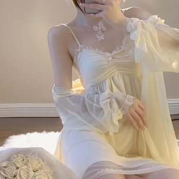 Mellkasi párnával ellátott hálóing Nyári női szexi csipke hálóing Otthoni ruhák Szexi, csúcskategóriás pizsamaöltöny Nagykereskedelem