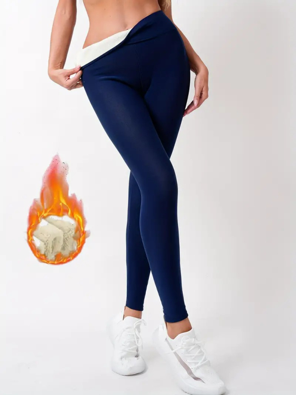 Európai és amerikai népszerű bársonyos vastagított könnyűlemezes kasmír leggings nőknek őszi és téli magas derekú leggings meleg jóganadrág