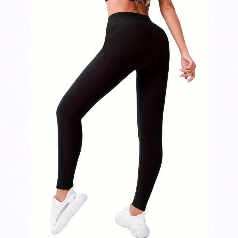 Európai és amerikai népszerű bársonyos vastagított könnyűlemezes kasmír leggings nőknek őszi és téli magas derekú leggings meleg jóganadrág