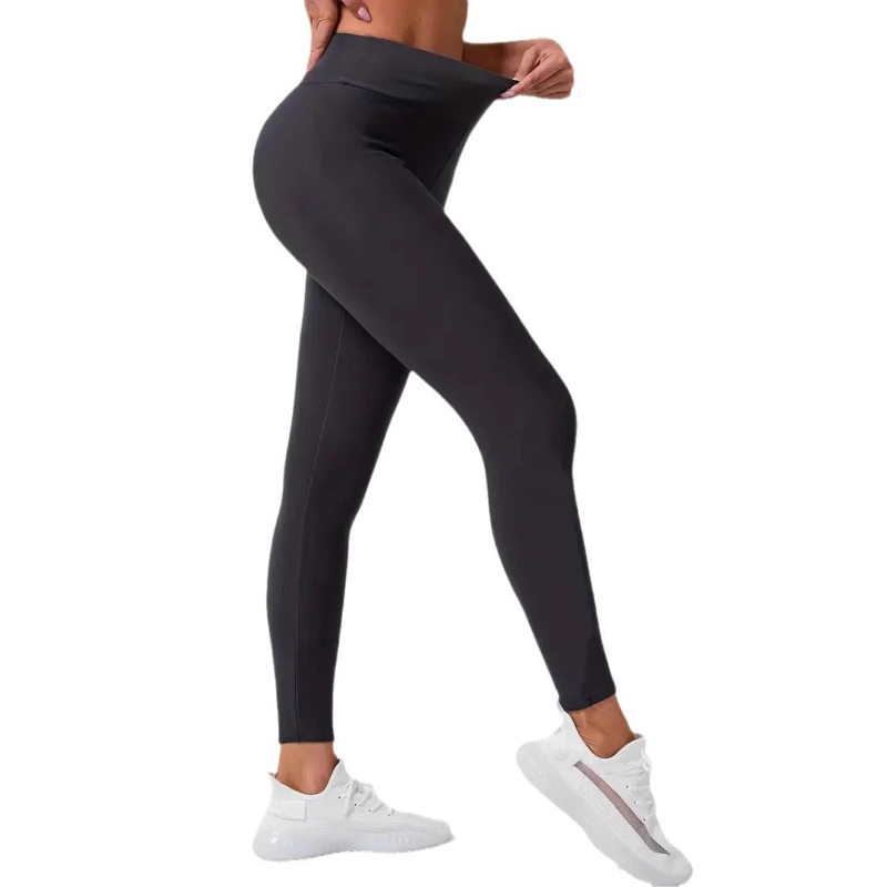 Európai és amerikai népszerű bársonyos vastagított könnyűlemezes kasmír leggings nőknek őszi és téli magas derekú leggings meleg jóganadrág