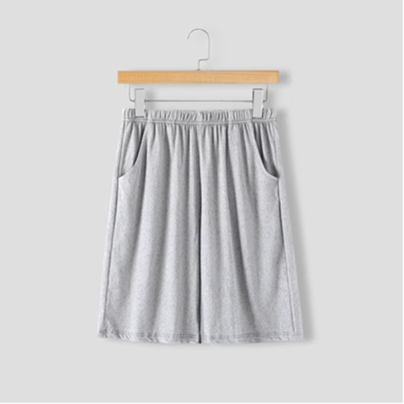 Pantaloni de pijama de vară scurți bărbați de vară subțiri pantaloni scurți de mătase de gheață pentru casă pantaloni de dormit lejeri din bumbac de mătase pentru casă pantaloni fierbinți