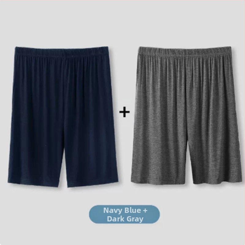 Pantaloni de pijama de vară scurți bărbați de vară subțiri pantaloni scurți de mătase de gheață pentru casă pantaloni de dormit lejeri din bumbac de mătase pentru casă pantaloni fierbinți