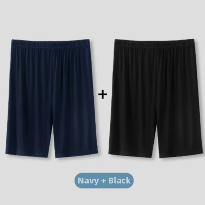 Pantaloni de pijama de vară scurți bărbați de vară subțiri pantaloni scurți de mătase de gheață pentru casă pantaloni de dormit lejeri din bumbac de mătase pentru casă pantaloni fierbinți