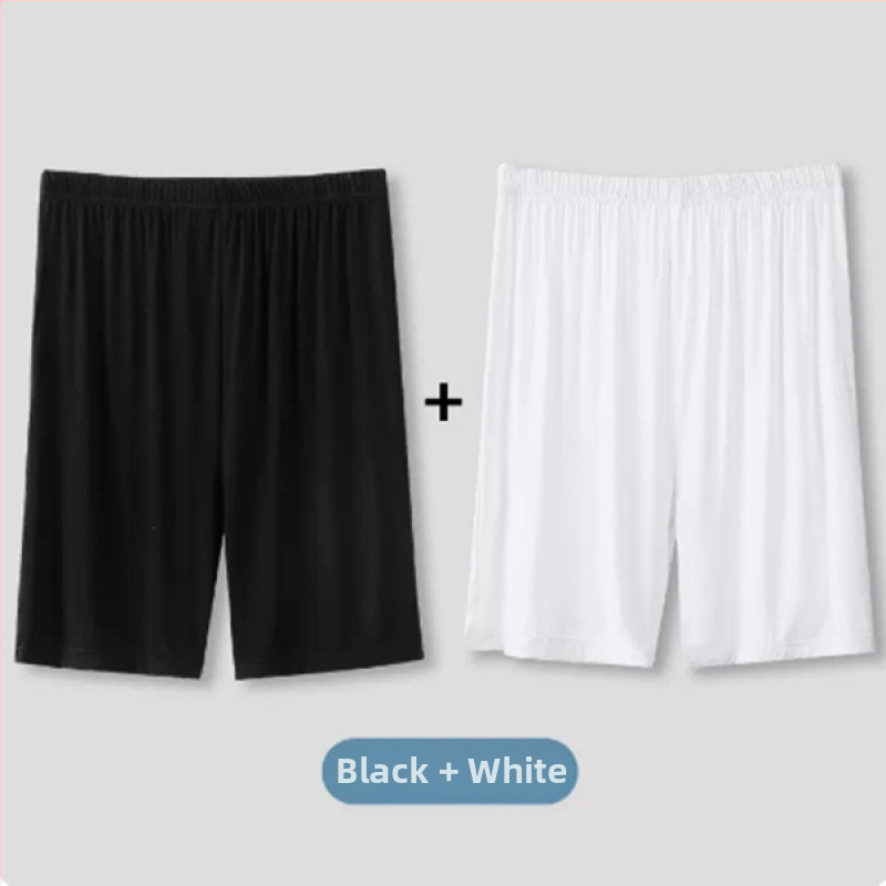 Pantaloni de pijama de vară scurți bărbați de vară subțiri pantaloni scurți de mătase de gheață pentru casă pantaloni de dormit lejeri din bumbac de mătase pentru casă pantaloni fierbinți