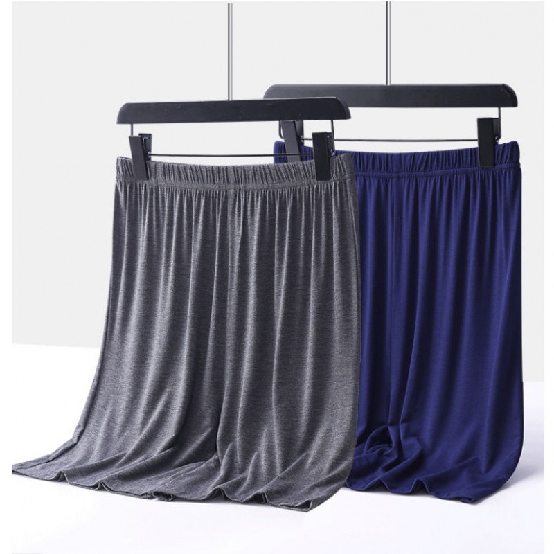 Pantaloni de pijama de vară scurți bărbați de vară subțiri pantaloni scurți de mătase de gheață pentru casă pantaloni de dormit lejeri din bumbac de mătase pentru casă pantaloni fierbinți