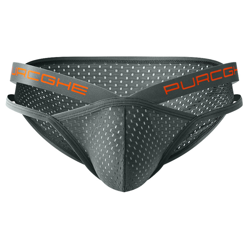 Vyriški apatiniai trikampio formos ledo šilko tinklelio kvėpuojantys trimačiai U formos išgaubti krepšiai mažiems berniukams, trumpi šortai, pristatymas didmeninė prekyba