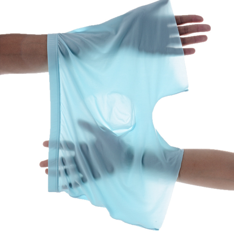 Temu Xiyin vasaras četru stūru vīriešu ledus zīda apakšveļa, 3D, plāna, bezšuvju apakšveļa, vīriešu seksīga, elpojoša