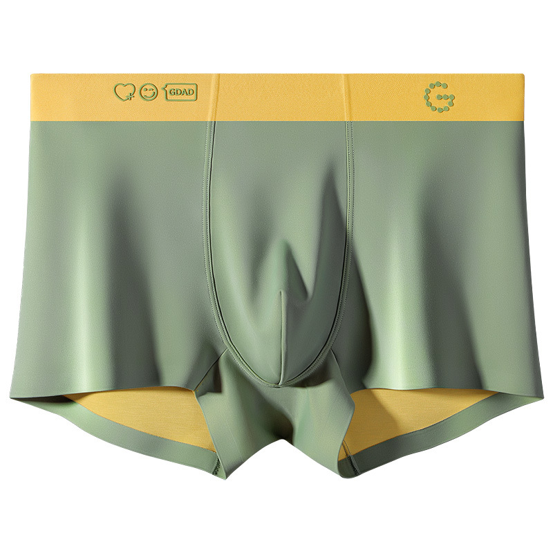 Jauns vīriešu modālais ledus zīda apakšveļa vienkrāsains elpojošs antibakteriāls slaids radošs biznesa augstas klases dāvanu kastes uzvalks