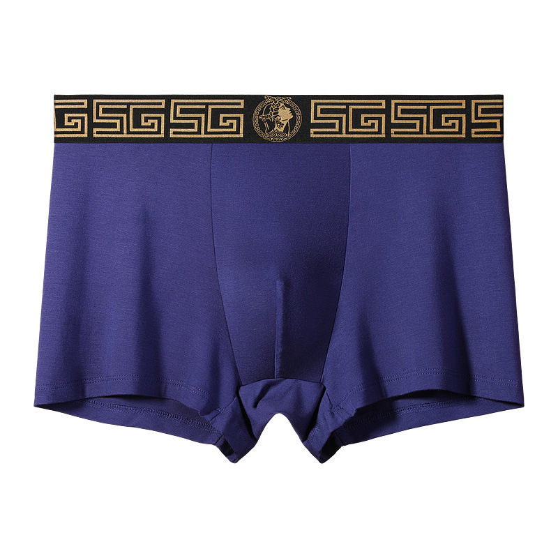 GDECC zīmola modāla vīriešu apakšveļa, elpojoša, magnētiska temperatūras maiņas iekšējās kājstarpes bokseršortu vienkrāsaina dāvanu kastīte