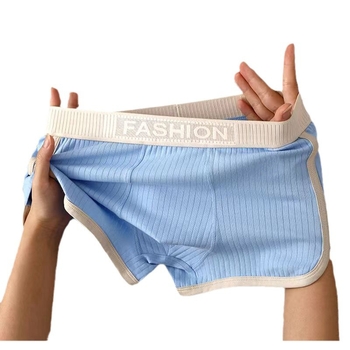 Jaunas vīriešu apakšveļas vīriešu elpojošas bokserbikses, ērtas, izvelkamas, vienkrāsainas bokserbikses jauniešu bikses, bikses vīriešiem, vairumtirdzniecība