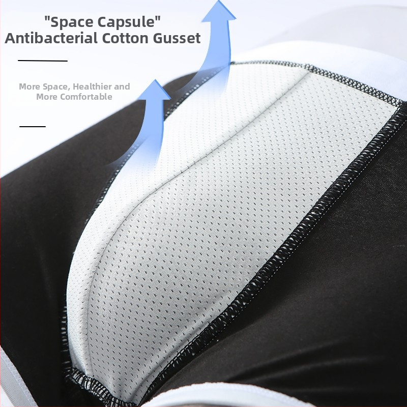 Персонализирано мъжко бельо боксерки, памучни спортни, дишащи, антибактериални, до средата на талията, нови, свободни, модерни, за мъже, студентски, есенен и зимен стил