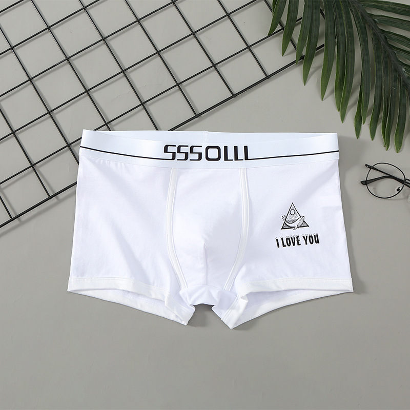 Personalizēta vīriešu apakšveļa, kokvilnas, sporta, elpojoša, antibakteriāla, vidēja jostasvieta, jauna, brīva, moderna, vīriešu studentu apakšveļa rudens un ziemas stilā.