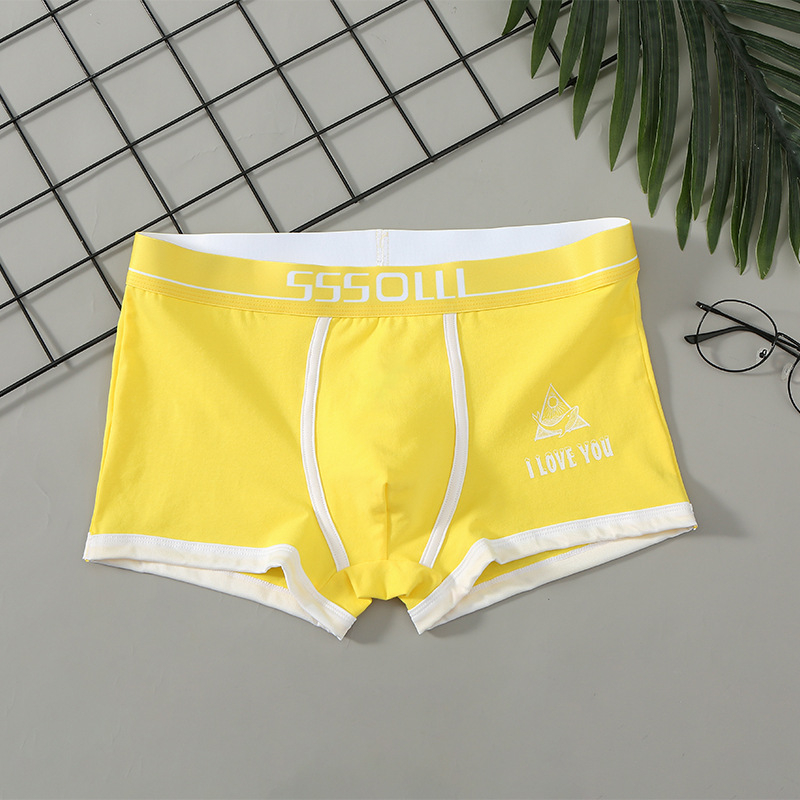 Personalizēta vīriešu apakšveļa, kokvilnas, sporta, elpojoša, antibakteriāla, vidēja jostasvieta, jauna, brīva, moderna, vīriešu studentu apakšveļa rudens un ziemas stilā.