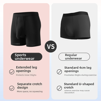 Vīriešu apakšveļa ar atdalītām lodēm, vasaras sporta šorti, ērti, elpojoši, bokserbikses, jostasvietas bikses, boksergalva