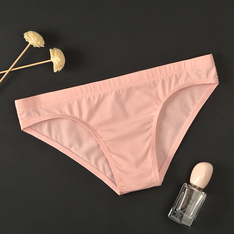 Junyou Muške gaćice od čistog pamuka, niskog struka, uske, mekane, prozračne, seksi, moderne muške mladenačke hlače