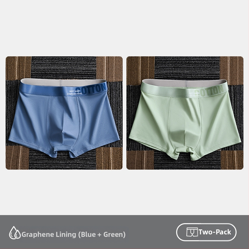 Дамско бельо Yalu, мъжки боксерки, памучни боксерки, памучни шорти, антибактериални, за слабините, абсорбиращи потта, големи размери