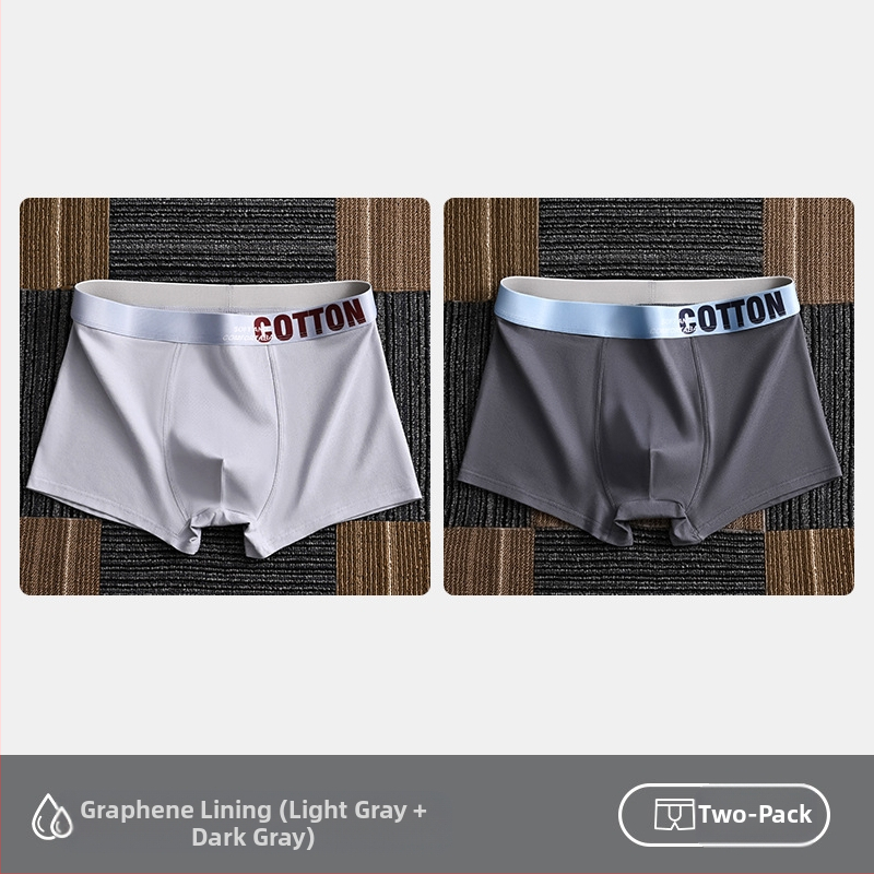 Дамско бельо Yalu, мъжки боксерки, памучни боксерки, памучни шорти, антибактериални, за слабините, абсорбиращи потта, големи размери