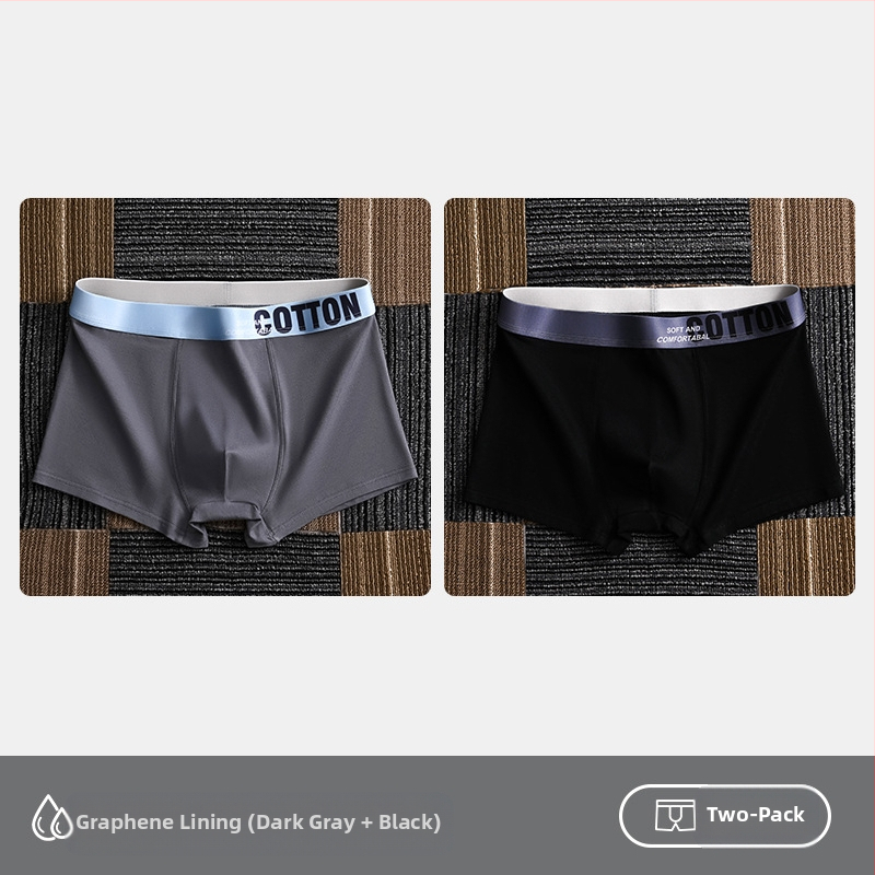 Дамско бельо Yalu, мъжки боксерки, памучни боксерки, памучни шорти, антибактериални, за слабините, абсорбиращи потта, големи размери