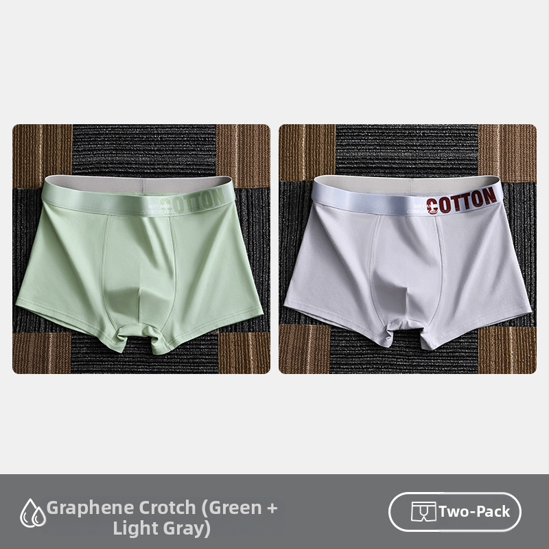 Дамско бельо Yalu, мъжки боксерки, памучни боксерки, памучни шорти, антибактериални, за слабините, абсорбиращи потта, големи размери