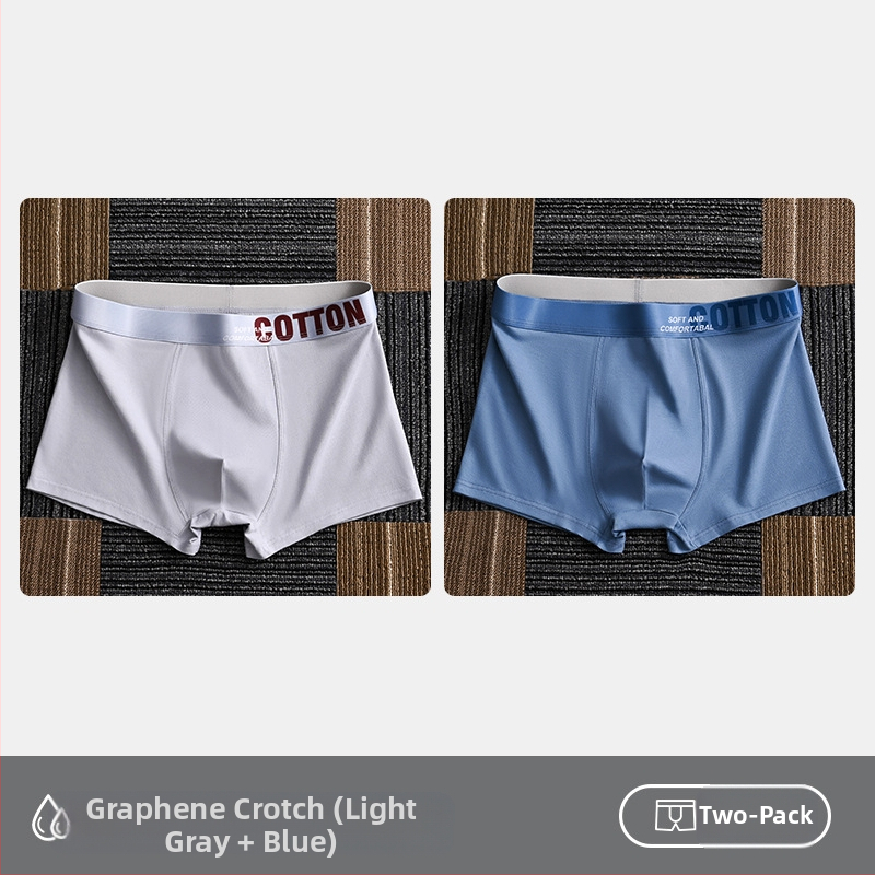 Дамско бельо Yalu, мъжки боксерки, памучни боксерки, памучни шорти, антибактериални, за слабините, абсорбиращи потта, големи размери