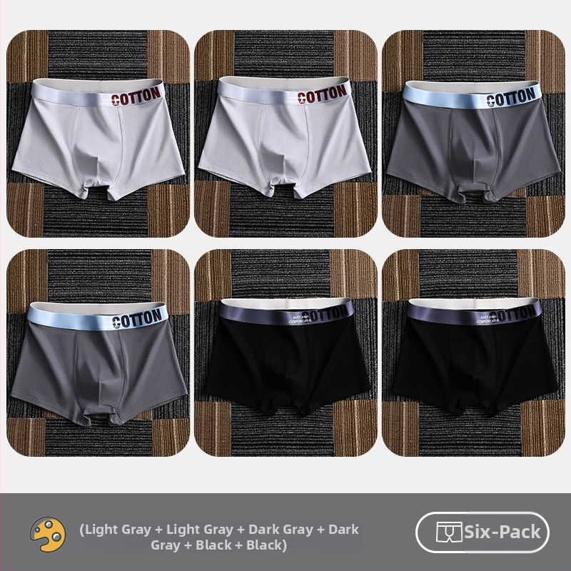 Дамско бельо Yalu, мъжки боксерки, памучни боксерки, памучни шорти, антибактериални, за слабините, абсорбиращи потта, големи размери