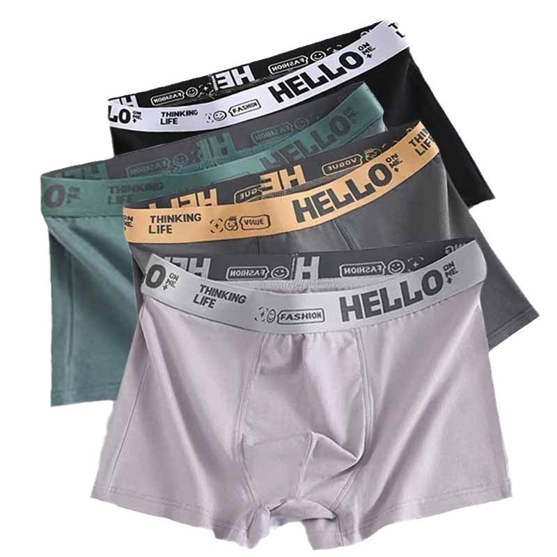 Vaļīgas apakšbikses 2024. gada vīriešu elpojošas apakšveļas bokseršorti, nepilngadīgi antibakteriālas apakšbikses, jauniešu bokseršorti, bikses