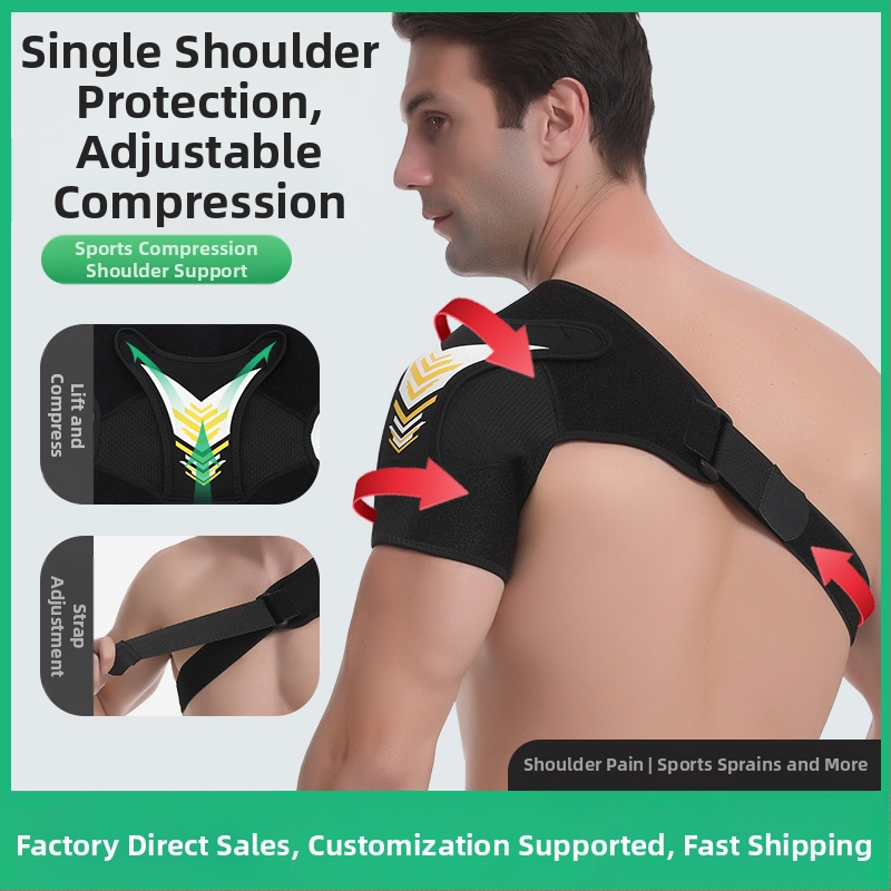 Amazon Мъжки и женски спортни протектори за рамо Paids Фитнес Вдигане на тежести Рамо Навяхване Регулируема компресия Рамо Paids Протектор за болка при раменен периартрит