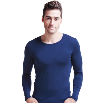 Vyriški šilti drabužiai apvaliu kaklu ilgomis rankovėmis rudens drabužiai vieno sluoksnio kvėpuojantys apatiniai marškinėliai rudens ir žiemos ploni terminiai apatiniai