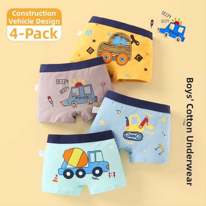 Vaikiški apatiniai, kūdikių bokserinės kelnaitės, antibakteriniai, kvėpuojantys šukuotos medvilnės šortai berniukams ir mergaitėms, vidutinio ir didelio dydžio vaikiškos bokserinės kelnaitės