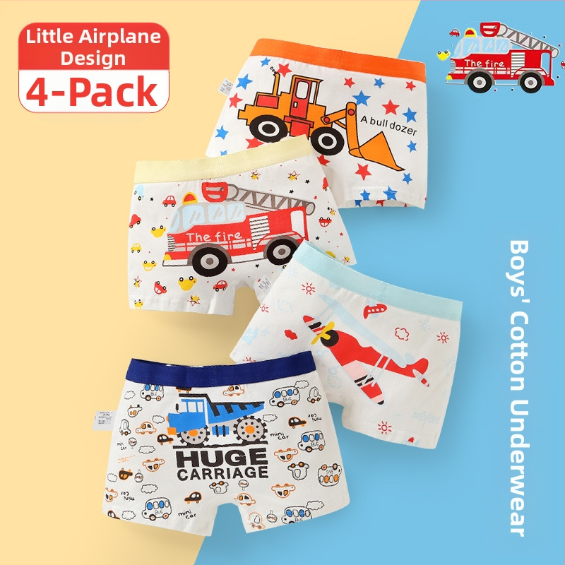 Vaikiški apatiniai, kūdikių bokserinės kelnaitės, antibakteriniai, kvėpuojantys šukuotos medvilnės šortai berniukams ir mergaitėms, vidutinio ir didelio dydžio vaikiškos bokserinės kelnaitės