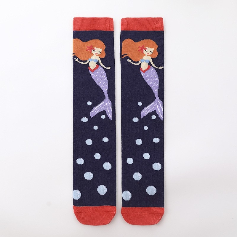 Čarape do sredine teleta za djevojčice u dobi od 3 do 12 godina, ravne čarape s jednorogom i crtanim filmovima preko koljena, proizvođači dječjih čarapa
