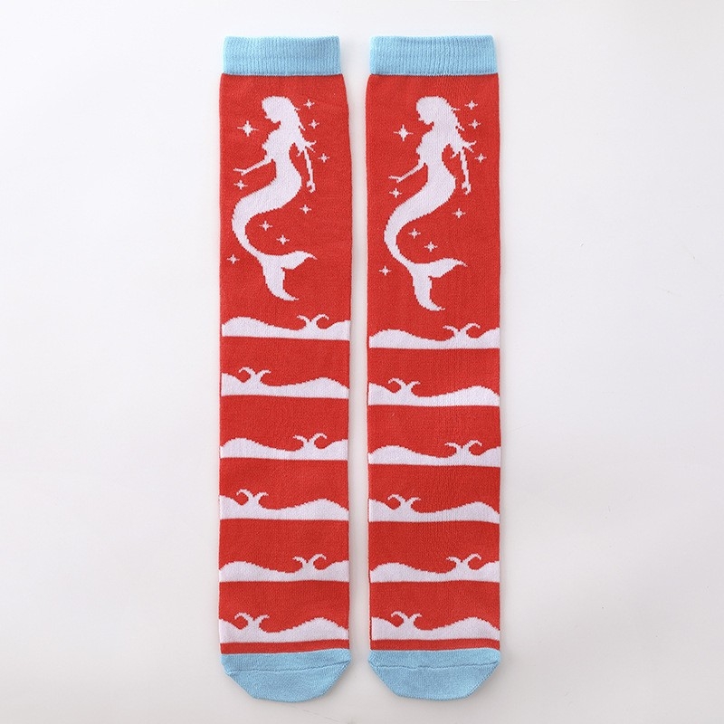 Čarape do sredine teleta za djevojčice u dobi od 3 do 12 godina, ravne čarape s jednorogom i crtanim filmovima preko koljena, proizvođači dječjih čarapa