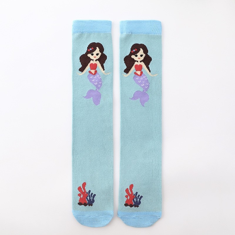 Čarape do sredine teleta za djevojčice u dobi od 3 do 12 godina, ravne čarape s jednorogom i crtanim filmovima preko koljena, proizvođači dječjih čarapa