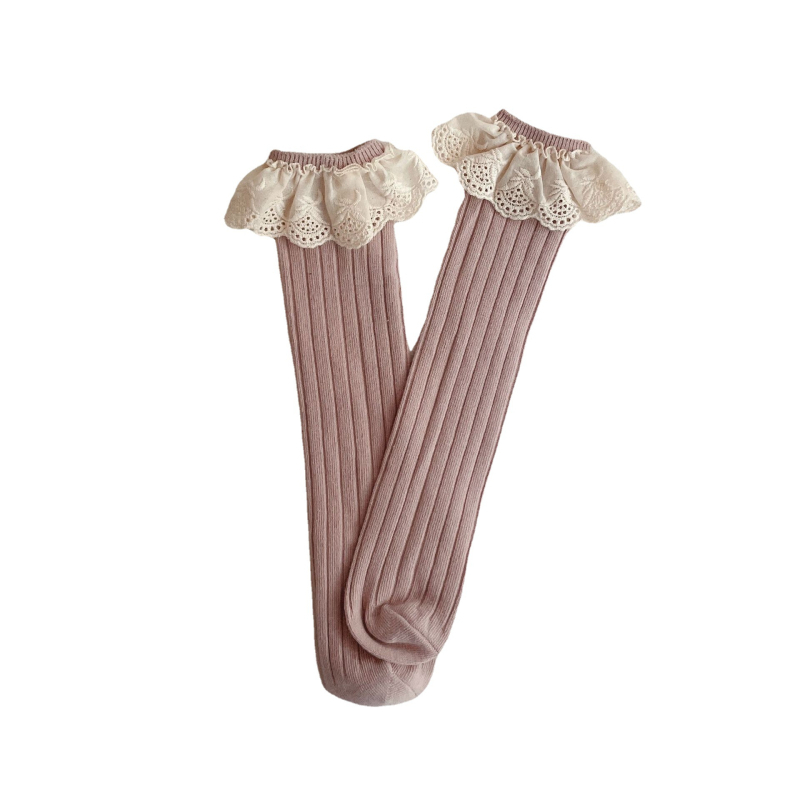 ins Dječje čipkaste čarape bez pete, čarape preko koljena za bebe srednje veličine, dječje čarape za jesen i zimu