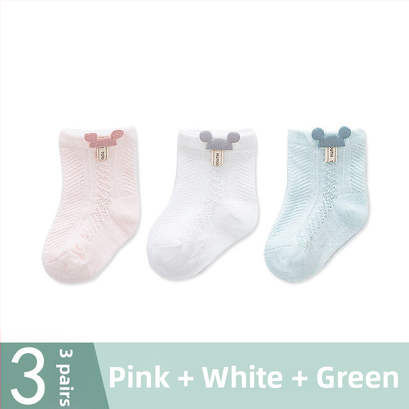[Specialios] kūdikių kojinės, vasarinės, plonos, medvilninės, kvėpuojančios, trumpos, bekaulės, vaikiškos kojinės