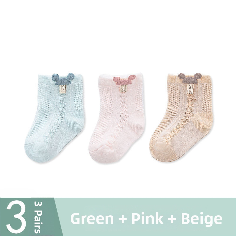 [Specialios] kūdikių kojinės, vasarinės, plonos, medvilninės, kvėpuojančios, trumpos, bekaulės, vaikiškos kojinės