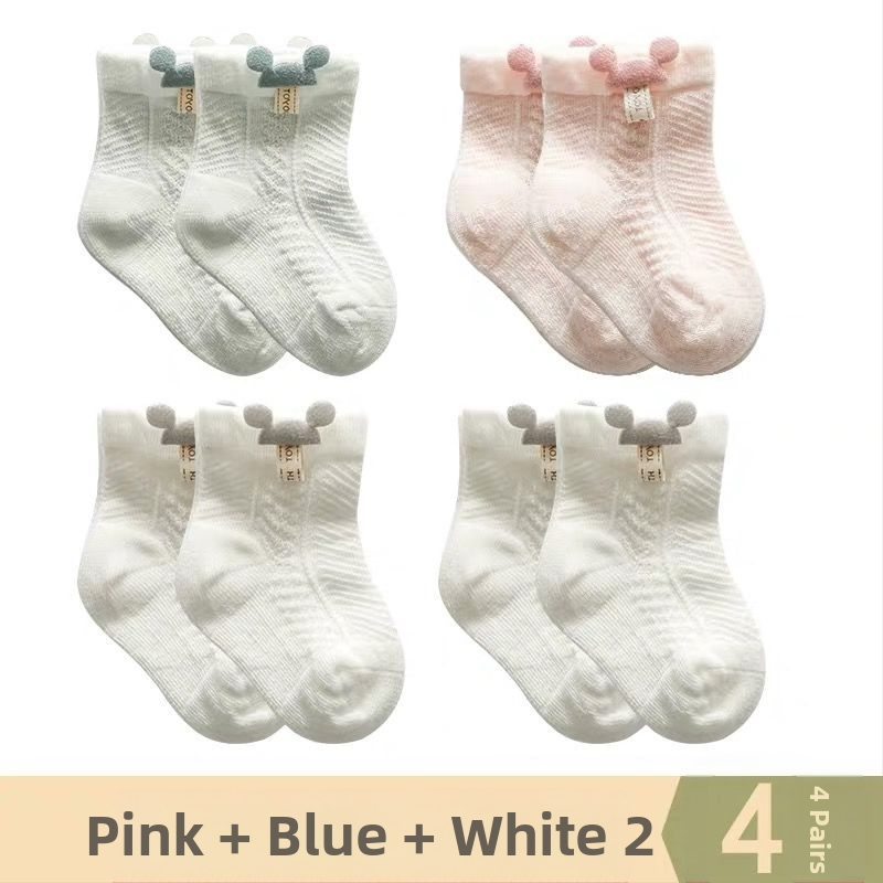 [Specialios] kūdikių kojinės, vasarinės, plonos, medvilninės, kvėpuojančios, trumpos, bekaulės, vaikiškos kojinės