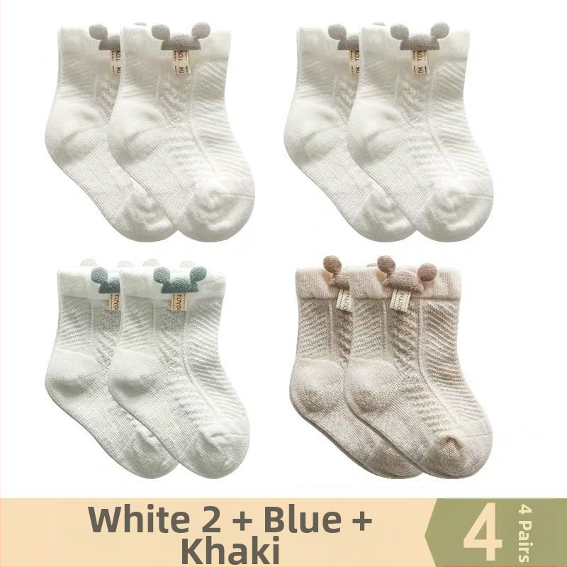 [Specialios] kūdikių kojinės, vasarinės, plonos, medvilninės, kvėpuojančios, trumpos, bekaulės, vaikiškos kojinės