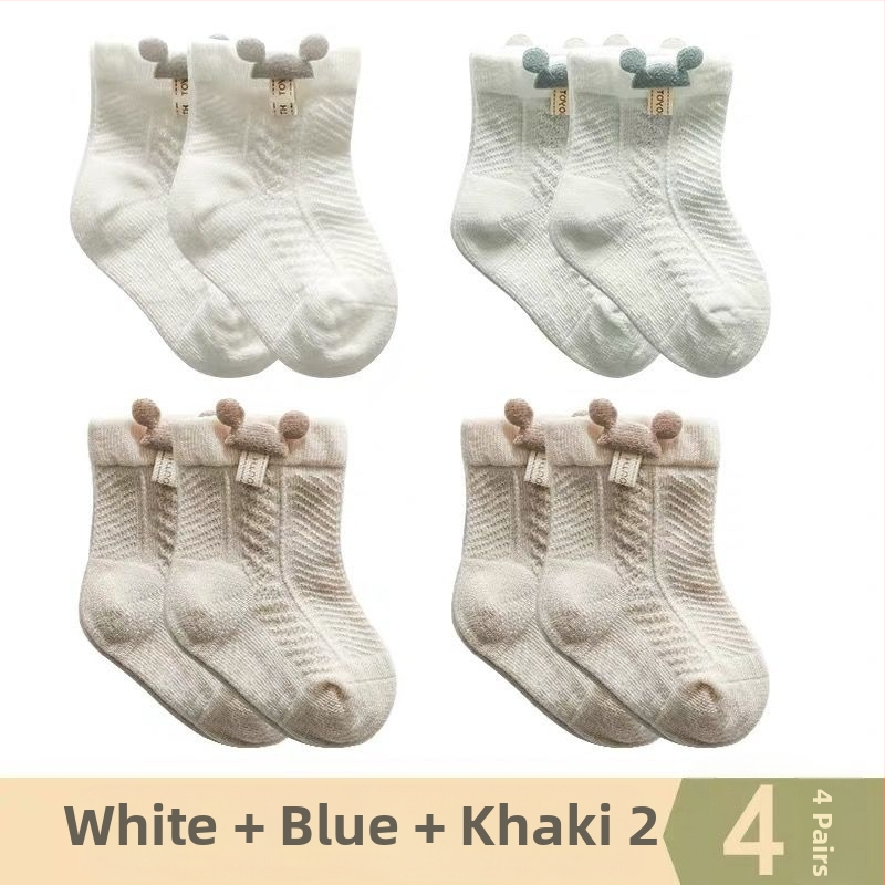 [Specialios] kūdikių kojinės, vasarinės, plonos, medvilninės, kvėpuojančios, trumpos, bekaulės, vaikiškos kojinės