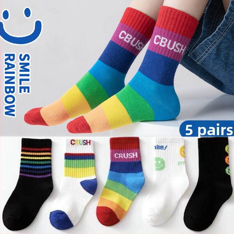 Sügis- ja talvesokid lastele, poistele ja tüdrukutele, kammitud puuvillased multifilmide dinosaurustega beebisokid, õpilaste sokid hulgimüügist