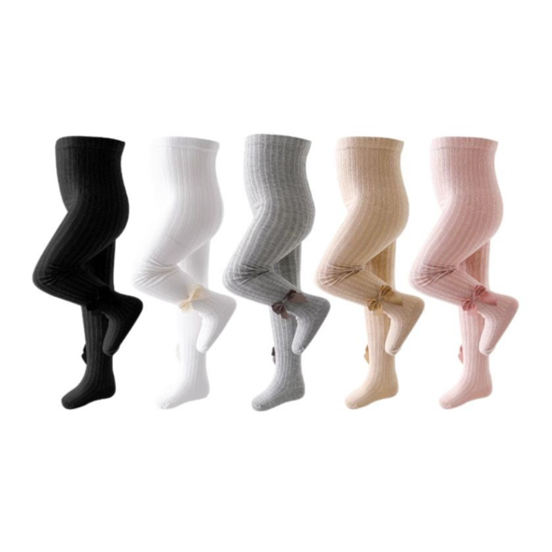 Proljetne tajice za djevojčice s mašnom, plesne čarape, dječje velike PP najlonke, prozračne, za bebe