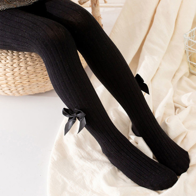 Proljetne tajice za djevojčice s mašnom, plesne čarape, dječje velike PP najlonke, prozračne, za bebe